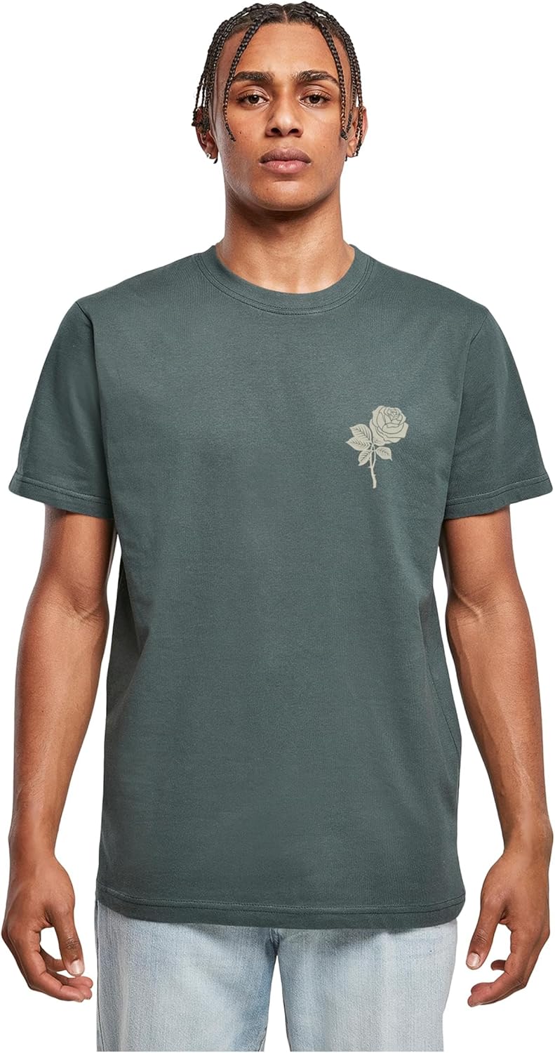 Bild von Mister Tee Herren T-Shirt Wasted Youth Tee, T-Shirt mit Front- und Rückenprint für Männer, Streetwear, Bottlegreen, L