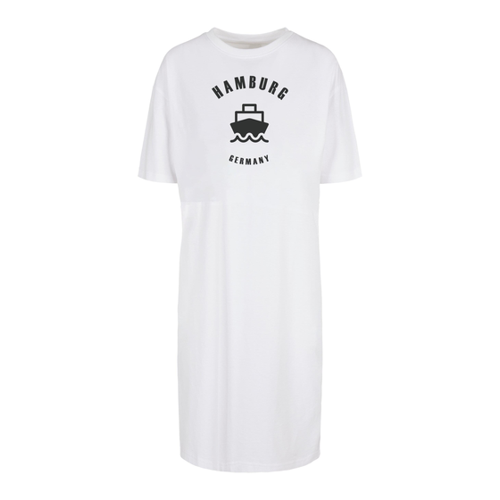 Bild von Merchcode Damen Ladies Hamburg Organic Oversized Slit Tee Dress