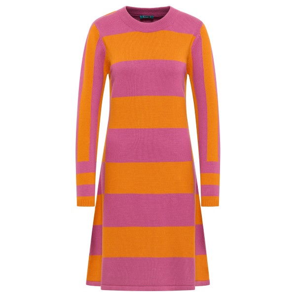 Bild von Tranquillo - Women's Strick-Kleid im Block-Design - Kleid Gr S rosa/orange
