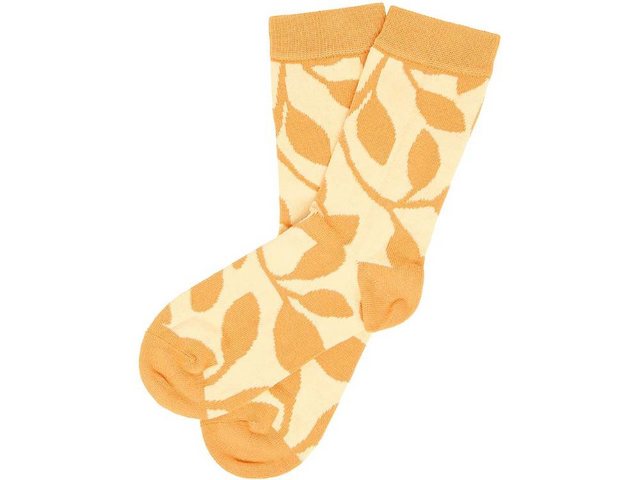 Bild von tranquillo Bio-Socken mit floralem Print, marigold, Gr. 39/42