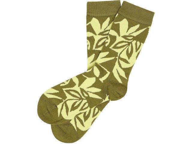 Bild von tranquillo Bio-Socken mit Blatt-Print, primrose, Gr. 35/38