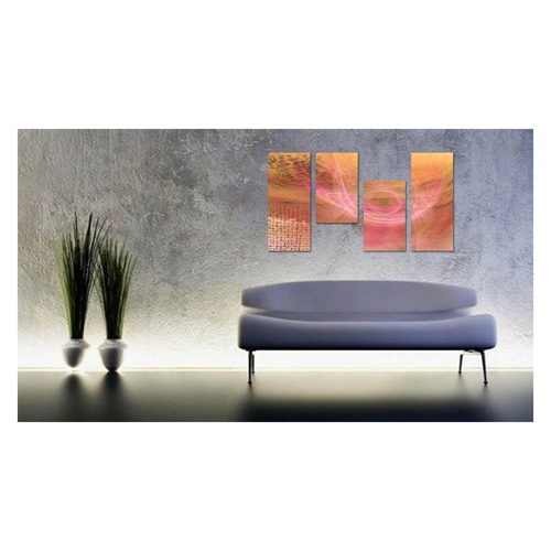 Bild von Sinus Art Leinwandbild Rosa Abendhimmel