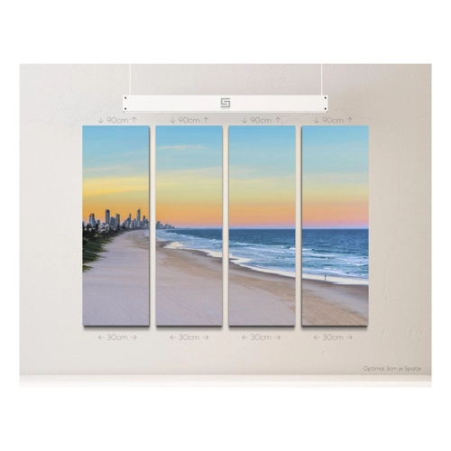 Bild von Sinus Art Leinwandbild Sonnenuntergang Miami Beach – Ein Blickfang für Ihr Zuhause