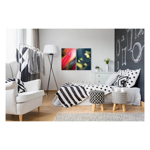 Bild von Sinus Art Leinwandbild - Blüte Rote Blume