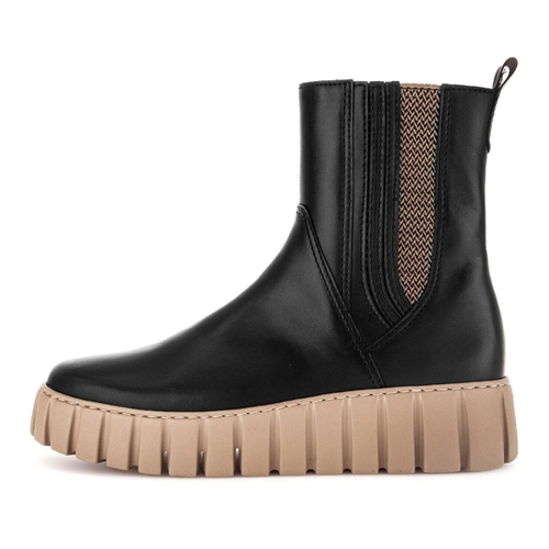 Bild von Gabor Chelseaboots in Schwarz/Beige – Stilvolle Begleiter für jeden Anlass