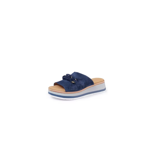 Bild von Gabor - Komfortable Plateau-Pantolette in Blau für Damen