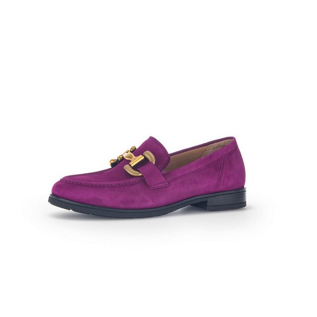 Bild von Gabor Damen Slipper, Frauen Slip On,Wechselfußbett,Moderate Mehrweite (G),Businessschuhe,Mokassins,Halbschuhe,Malve (Dark-Gold),36 EU / 3.5 UK