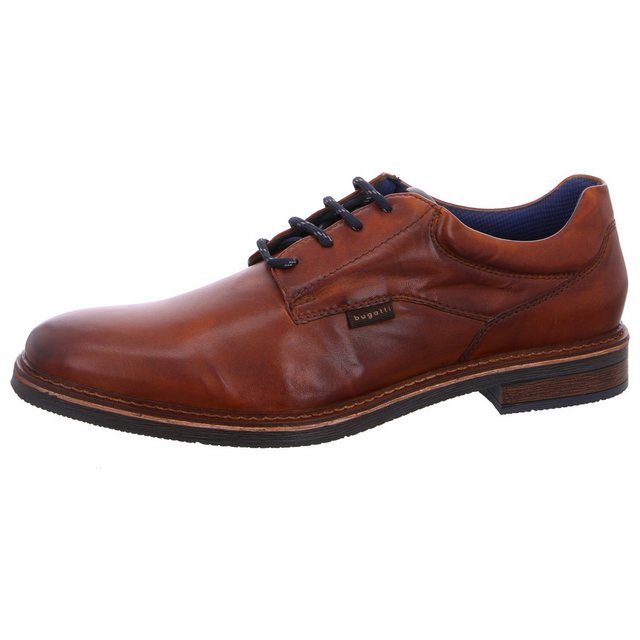 Bild von bugatti Herren Business Lederschuhe mit Langlebiger Imprägnierung und Extrabreiter Passform, Cognac 3, 40 EU