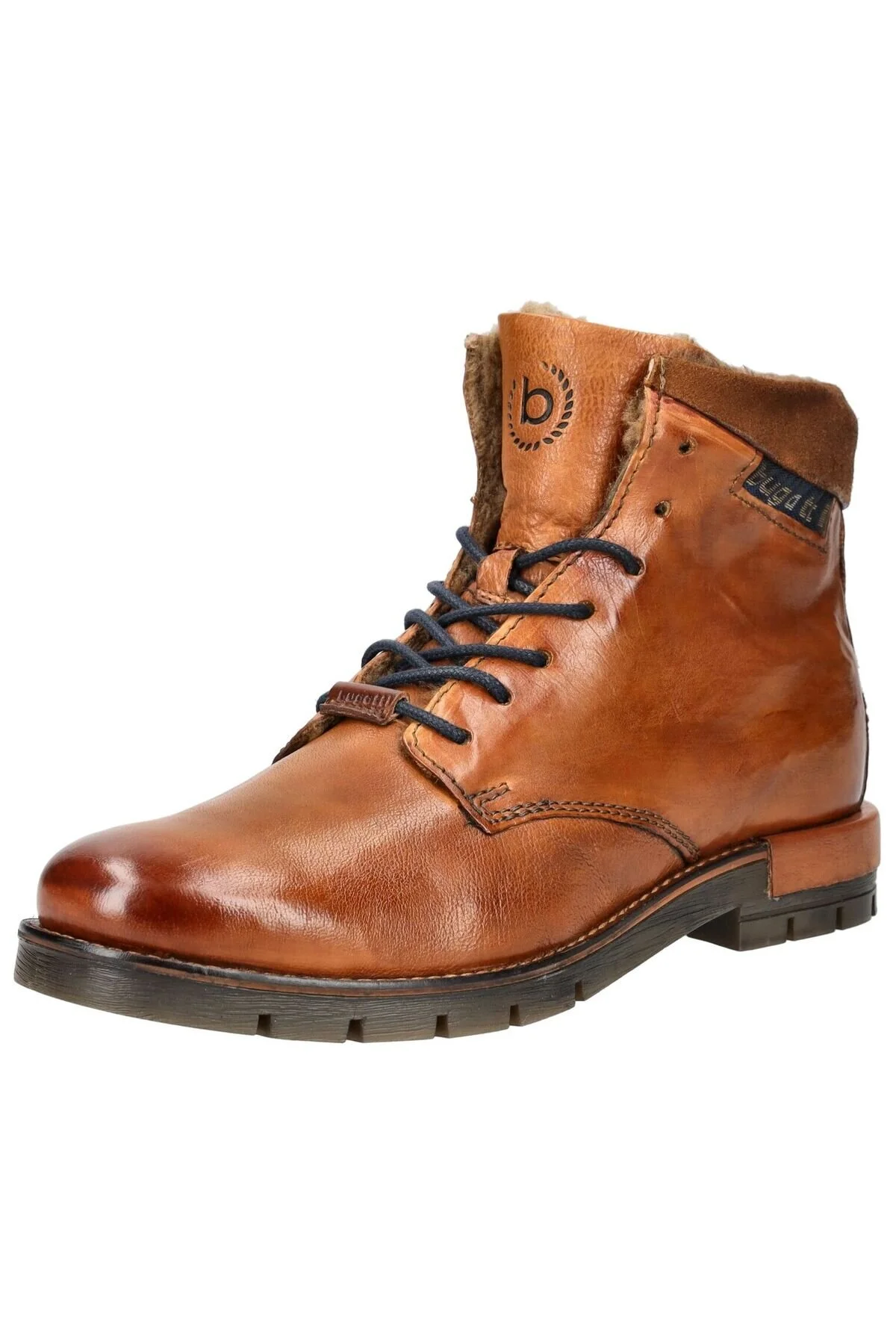 Bild von BUGATTI Stiefelette Braun Blockabsatz für Herren - 41