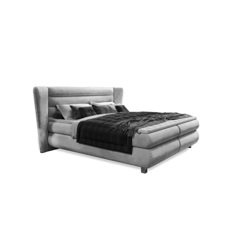 Bild von Modernes Boxspringbett mit Premium Kaltschaum Topper