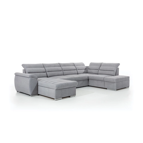 Bild von 99rooms Karos Wohnlandschaft Velours ESITO Dunkelgrün Links