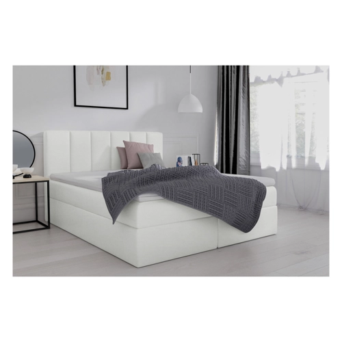 Bild von 99rooms Edmonde Boxspringbett Kunstleder SOFT 200x200 cm Weiß