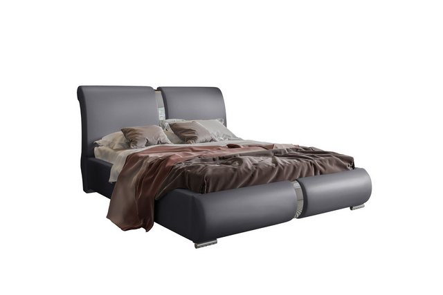 Bild von 99rooms Polsterbett Lourdes (Schlafzimmerbett, Bett), 120/140/160/180/200 x 200 cm, wahlweise mit Bettkasten, mit Lattenrost