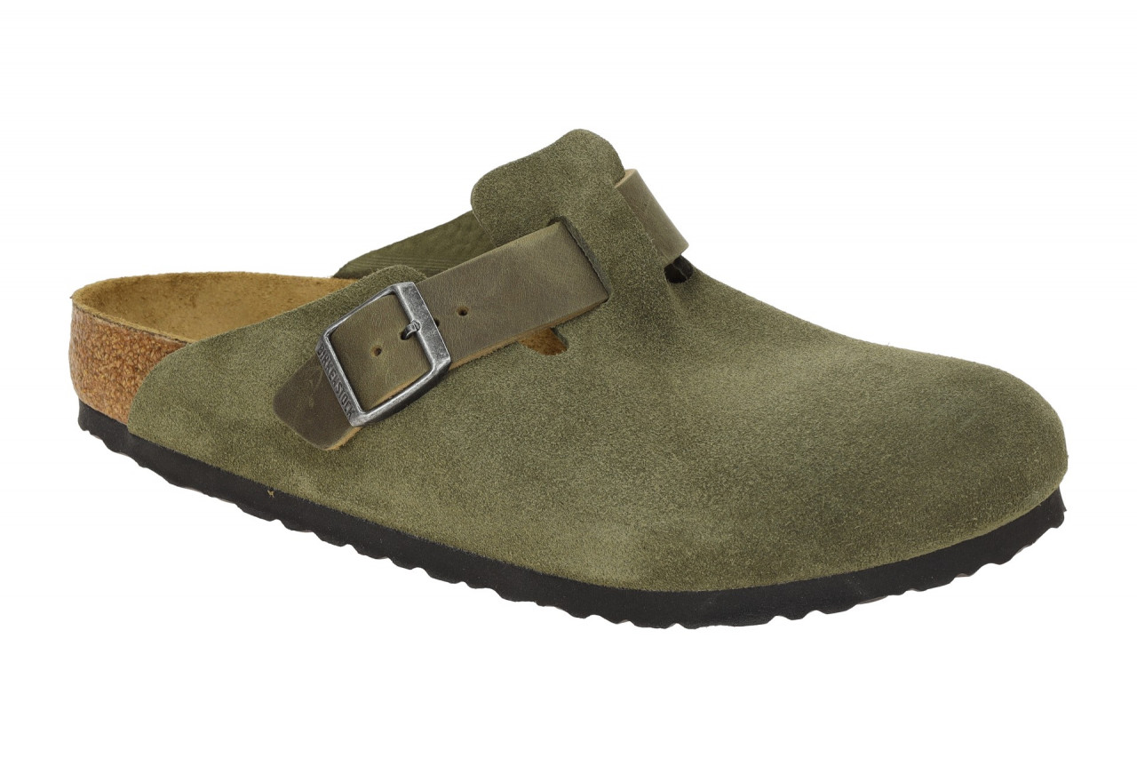 Bild von Birkenstock BOSTON BS 1028067 gr?n - bequeme Pantoletten f?r Herren