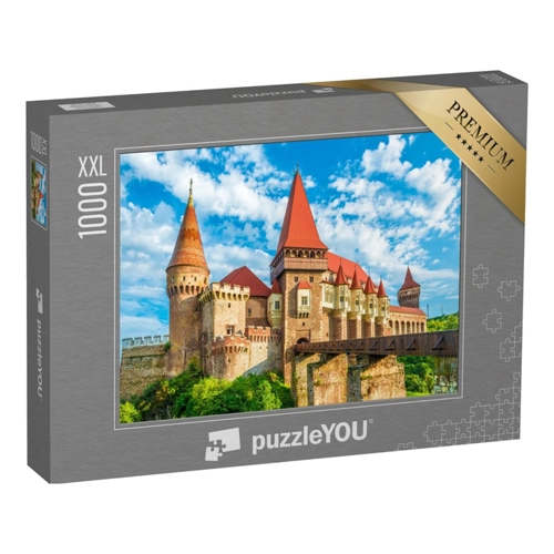 Bild von puzzleYOU: Puzzle 2000 Teile „Mittelalterliche Burg Hunyad Corvin, Stadt Hunedoara, Rumänien“