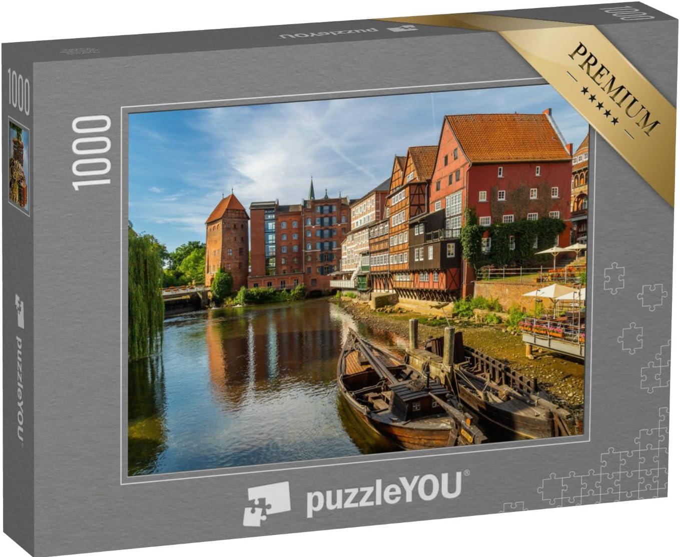 Bild von puzzleYOU Puzzle Ansicht von Lüneburg, Niedersachsen, Deutschland, 200 Puzzleteile, puzzleYOU-Kollektionen Lüneburg