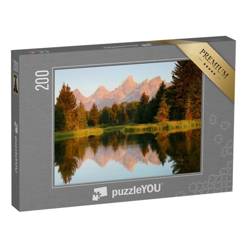 Bild von puzzleYOU: Puzzle 500 Teile „Grand Teton National Park, Jackson Hole, Wyoming.“