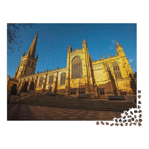 Bild von puzzleYOU Puzzle Kathedrale von Wakefield – 200 Teile für Puzzleanfänger und -liebhaber