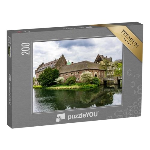 Bild von puzzleYOU: Puzzle 1000 Teile „Malerisches Wasserschloss in Wittringen“