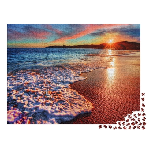 Bild von puzzleYOU Puzzle Sonnenaufgang am Strand