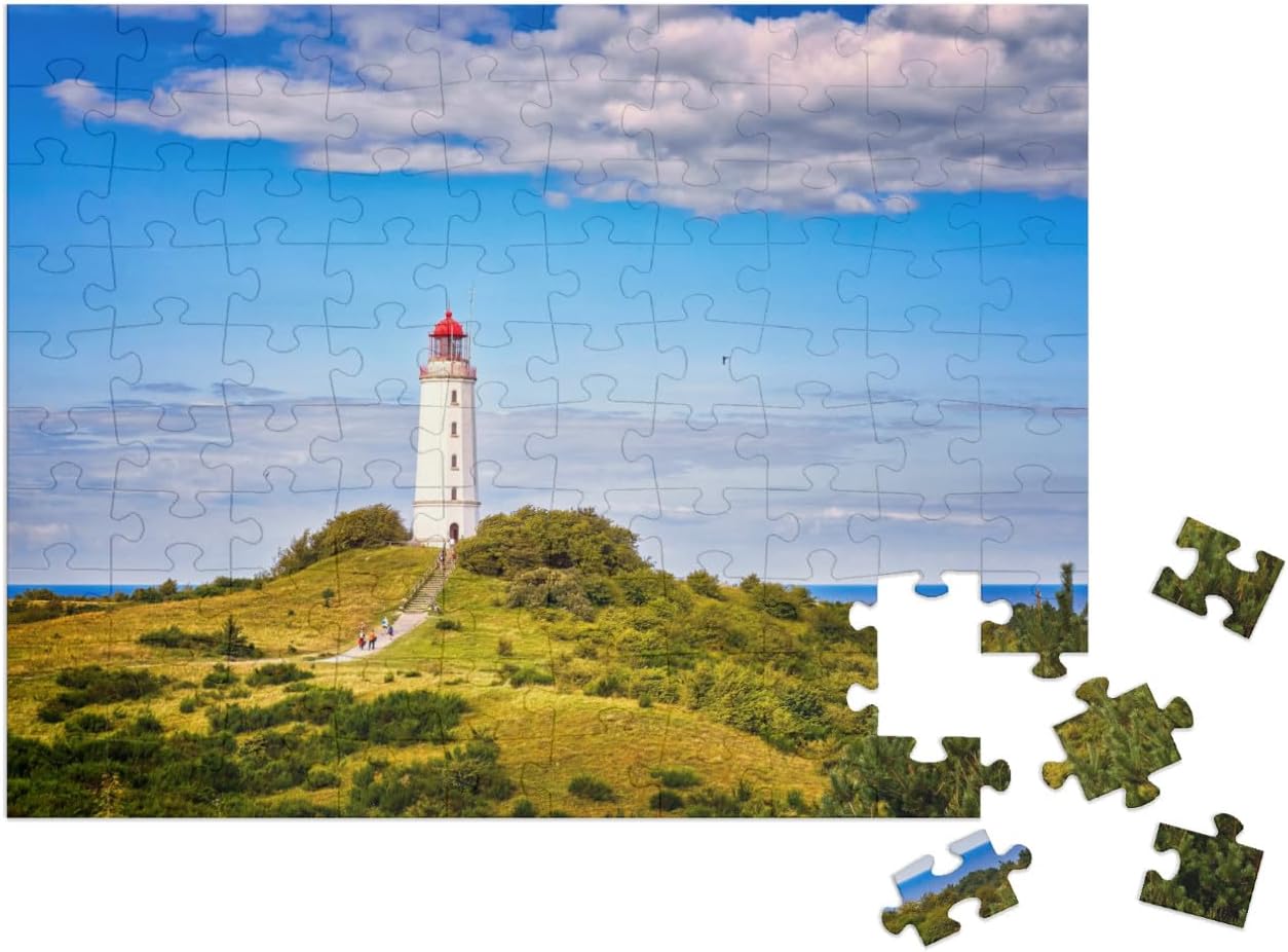 Bild von puzzleYOU Puzzle Leuchtturm Dornbusch auf der Insel Hiddensee, 1000 Puzzleteile, puzzleYOU-Kollektionen Deutschland