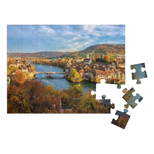 Bild von puzzleYOU Puzzle Laufenburg am Rhein - 100 Teile