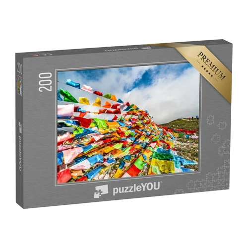 Bild von puzzleYOU Puzzle Kalaczakra-Tempel in Dharamsala, Indien, 200 Puzzleteile, puzzleYOU-Kollektionen Indien, puzzleYOU: Puzzle 200 Teile „Wichtiges Gotteshaus für Buddhisten: Kalaczakra-Tempel in Dharamsala, Indien“ – aus der Puzzle-Kollektion Indien