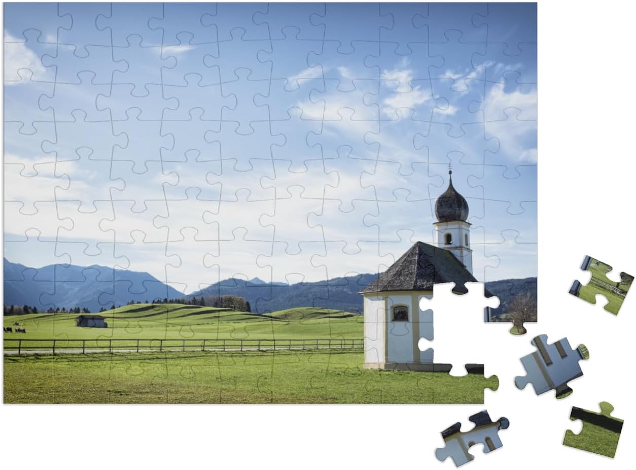 Bild von puzzleYOU Puzzle Kleine bayerische Kapelle bei Rosenheim, 100 Puzzleteile, puzzleYOU-Kollektionen