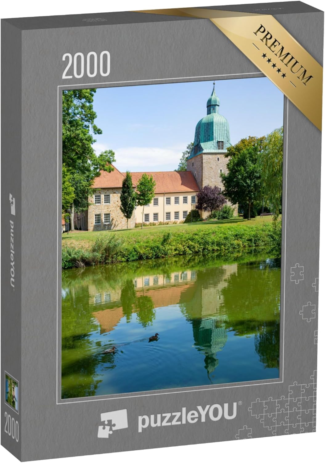 Bild von puzzleYOU Puzzle Schloss in Fürstenau, Niedersachsen, 2000 Puzzleteile, puzzleYOU-Kollektionen Osnabrück