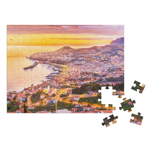 Bild von puzzleYOU: Puzzle 100 Teile „Panoramablick über Funchal, Madeira, Portugal“