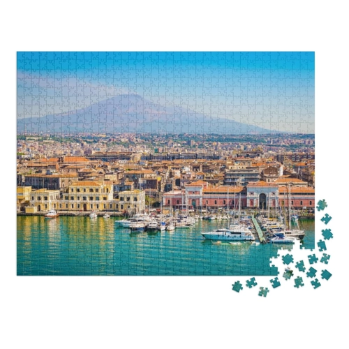 Bild von puzzleYOU Puzzle „Malerisches Catania Sizilien, Italien“ – 1000 Teile