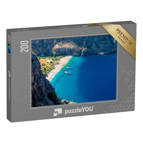 Bild von puzzleYOU Puzzle Küste des Schmetterlingstals, Türkei – Ein Erlebnis für Puzzle-Fans