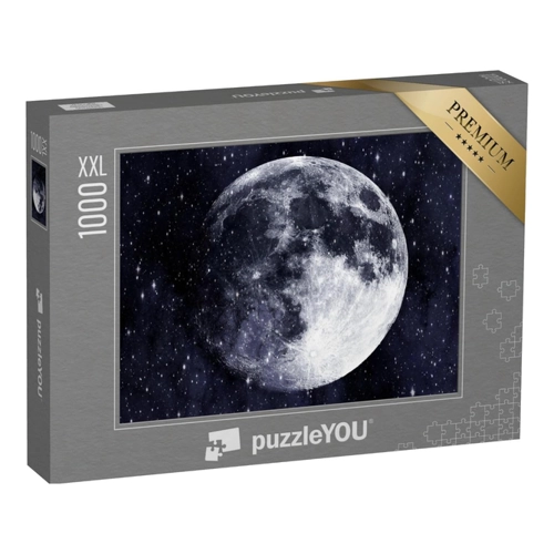 Bild von puzzleYOU Puzzle Supermond in der Galaxie – 100 Teile