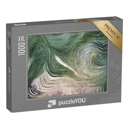 Bild von puzzleYOU Puzzle 1000 Teile „Fließende Linien der Farbbewegung“ – Abstrakte Kunst für Puzzlespaß