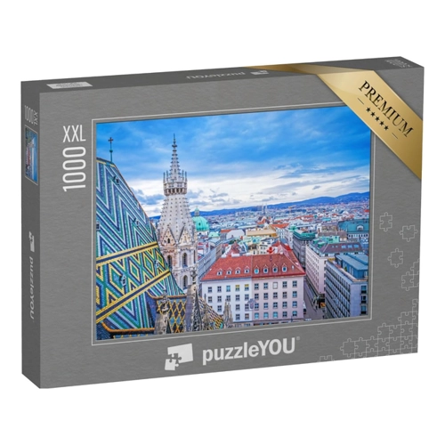 Bild von puzzleYOU Puzzle Blick von oben auf Wien, Österreich – 48 Teile