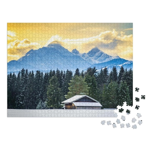 Bild von puzzleYOU: Puzzle 2000 Teile „Karwendel- und Wettersteingebirge bei Wallgau, Deutschland“
