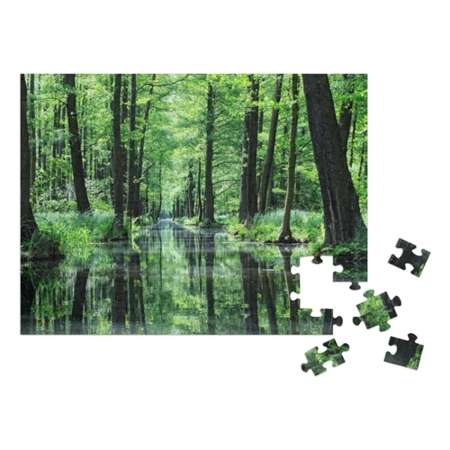 Bild von puzzleYOU Puzzle „Spreewald-Kanal, Deutschland“ – Ein Klassiker für Puzzle-Fans