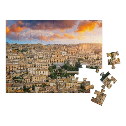 Bild von puzzleYOU: Puzzle 1000 Teile „Ansicht von Modica, Sizilien, Italien“