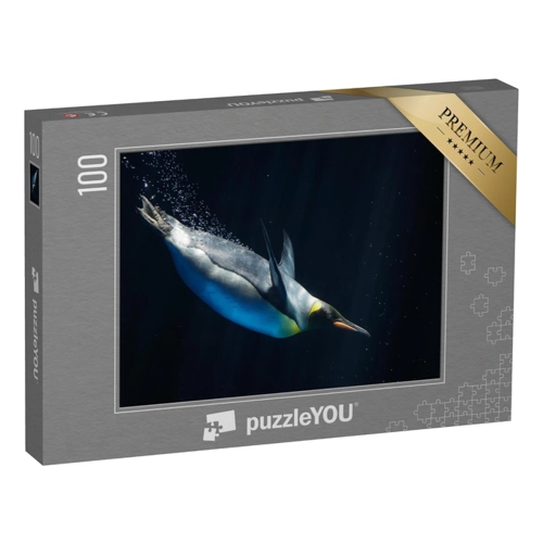 Bild von puzzleYOU: Puzzle 48 Teile „Studie eines tauchenden Kaiserpinguins“