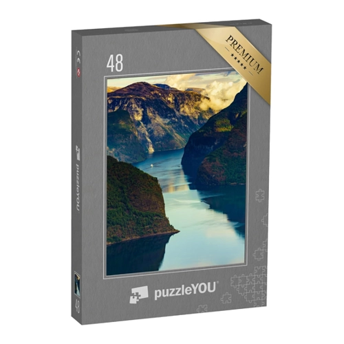 Bild von puzzleYOU Puzzle Aurlandsfjord in Norwegen – 2000 Teile