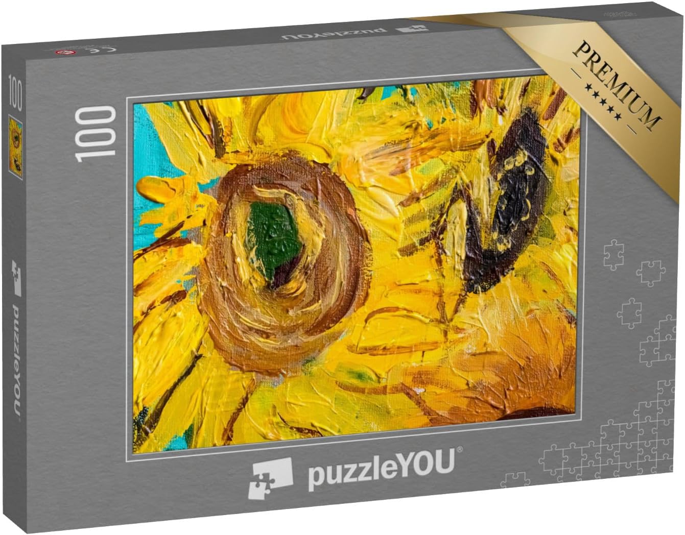 Bild von puzzleYOU Puzzle Sonnenblumen im impressionistischen Stil, 100 Puzzleteile, puzzleYOU-Kollektionen Künstler