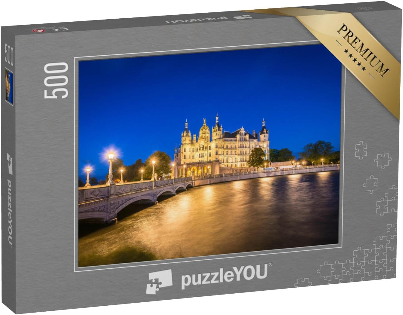 Bild von puzzleYOU: Puzzle 500 Teile „Schloss in Schwerin, Landeshauptstadt von Mecklenburg-Vorpommern“ – aus der Puzzle-Kollektion Regionale Puzzles Deutschland