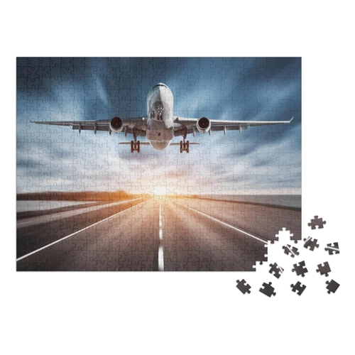 Bild von Puzzle 1000 Teile XXL „Flugzeug beim Start“ – Eine Gelungene Herausforderung für Puzzle-Fans