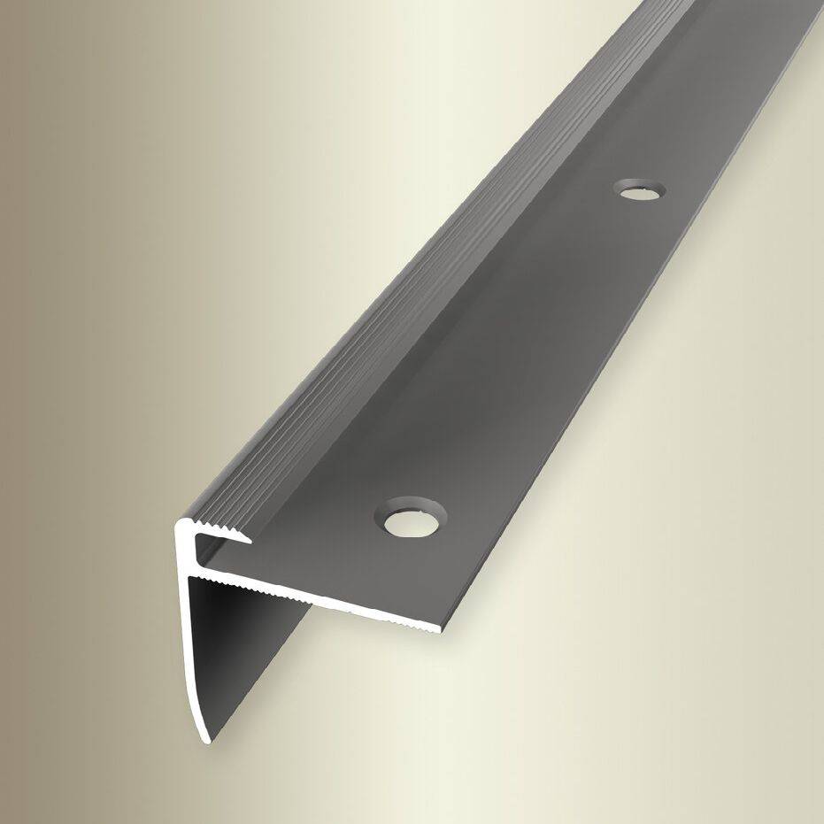 Bild von Küberit Treppenkanten- & Winkelprofile B 27 mm L 2500 mm Einfasshöhe 3 mm Alu eloxiert