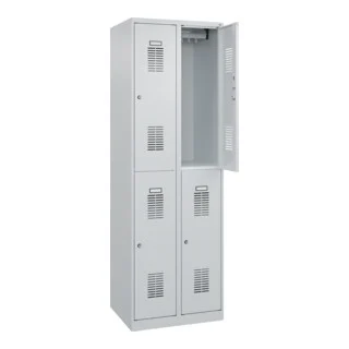 Bild von CP Spinde Basic Plus lichtgrau 088355-20 S10005, 4 Schließfächer 60,0 x 50,0 x 185,0 cm