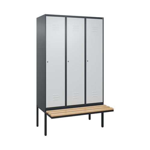 Bild von C+P Spind Classic PLUS mit 3 Abteilen – Ideale Aufbewahrung für Umkleidebereiche
