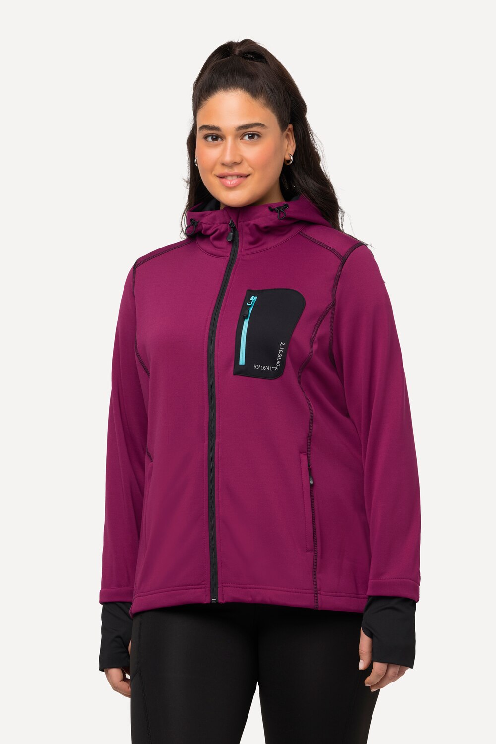 Bild von Große Größen HYPRAR Sweatjacke, Damen, rosa, Größe: 42/44, Polyester, Ulla Popken