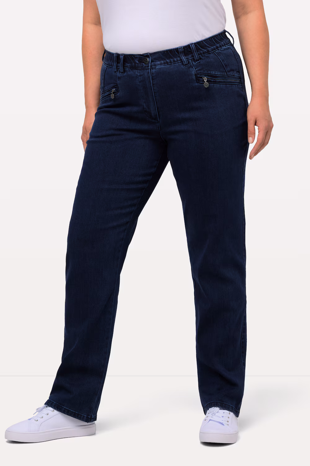 Bild von Große Größen Jeans Mony, Damen, blau, Größe: 44, Baumwolle/Polyester/Viskose, Ulla Popken