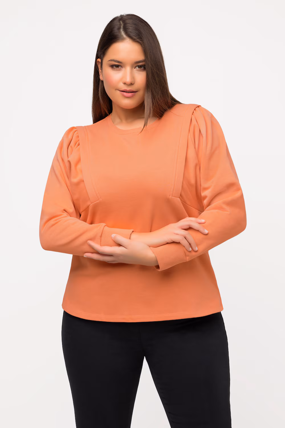 Bild von Große Größen Sweatshirt, Damen, orange, Größe: 42/44, Baumwolle, Ulla Popken