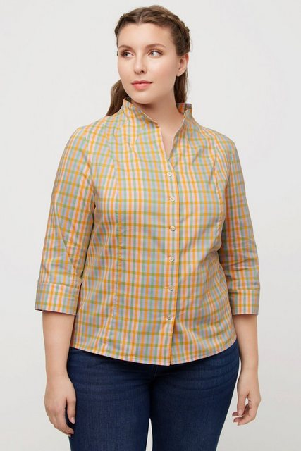 Bild von Große Größen Bluse, Damen, grün, Größe: 58/60, Baumwolle/Synthetische Fasern, Ulla Popken